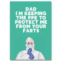 Protection From Farts Dad Card